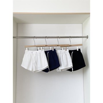 美式運動闊腿短褲女夏季2025新款外穿高腰顯瘦寬松熱褲百搭休閑褲