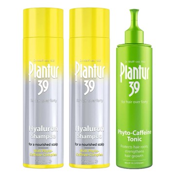 Plantur 39 玻尿酸咖啡因洗髮露 250毫升 X 2入 + 頭髮液組合 200毫升 X 1入