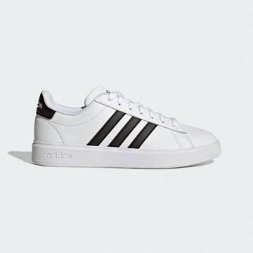 ADIDAS GRAND COURT 2.0 白黑 女 經典 皮革 滑板 小白鞋 休閒鞋 GW9214