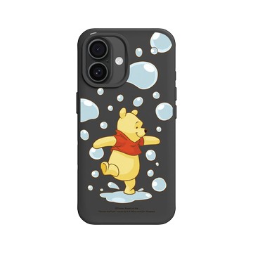 iPhone 16 SolidX 黑 - 迪士尼-小熊維尼 Disney Winnie The Pooh - 玩泡泡