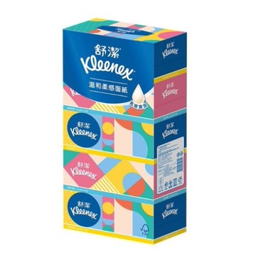 舒潔超柔盒裝面紙180抽/5盒/10袋(一箱)