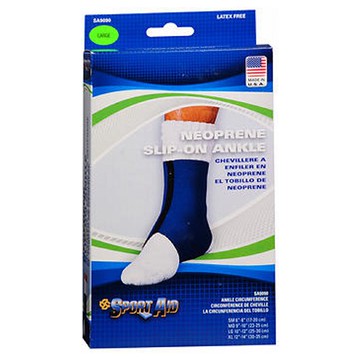 Sportaid Ankle Brace Neoprene Blue Large 1 each by Scott Specialties