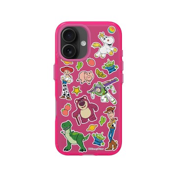 iPhone 16 Clear 粉漾桃 - 迪士尼-玩具總動員 Toy Story - 玩具總動員 - 30週年紀念角色集合