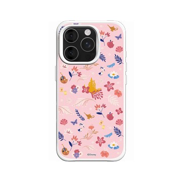 iPhone 16 Pro SolidX 白 - 迪士尼-公主系列 Disney Princess - 迪士尼公主 - 花卉童話