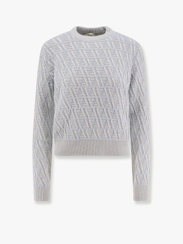Ff wool and cashmere crop sweater - FENDI - gender_Woman