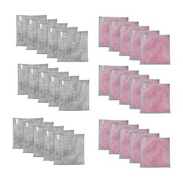 【雙面萬用布】水摩爾 去頑垢油汙神器雙層椰殼銀絲布30入超值組