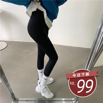 【台灣發貨】韓版彈性緊身顯瘦鯊魚褲 寬褲 褲子 女裝【P140】
