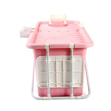 可摺疊成人泡澡桶塑料洗澡桶家用沐浴盆大號全身大人浴缸女加厚 年度狂歡