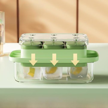 凍冰塊模具按壓冰格家用制冰盒冰箱自制雪糕食品級帶蓋儲存盒神器