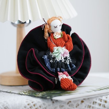 手作布藝娃娃棉質髮圈 髮束122728C