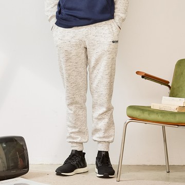 【OUTDOOR】內刷毛綁帶運動長褲-花白色 ODC4266EWT (ODCLO)