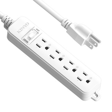 Kinyo 1開4插安全延長線 NSD314 9呎  195mm  單色  1個