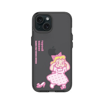 iPhone 15 Clear 酷墨灰 - OSAMU GOODS - Betty 遺失了高跟鞋