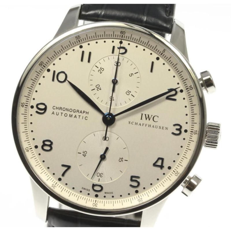 ☆美品 箱保付き【IWC】ポルトギーゼ クロノグラフ IW371446 自動巻き