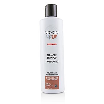 Nioxin 儷康絲 潔淨系統4號潔淨洗髮露Derma Purifying System 4 Cleanser Shampoo(細軟髮/染燙髮) 300ml/10.1oz-所有髮質洗髮精