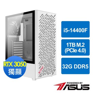 華碩B760平台[滅空騎士]i5-14400F/32G/RTX 3050/1TB_M2