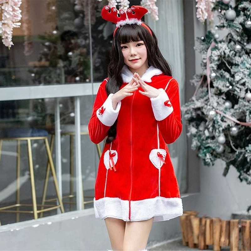 サンタ コスプレ 衣装 レディース パーカー クリスマス コスチューム トナカイスチューム セクシー ワンピース サンタクロース 衣装 仮装 パーティー イベント 通販 Lineポイント最大0 5 Get Lineショッピング