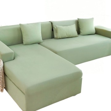 涼感新科技彈力冰絲沙發套全包式 防水 高彈力  雙人適用145~185cm  抹茶綠  1個