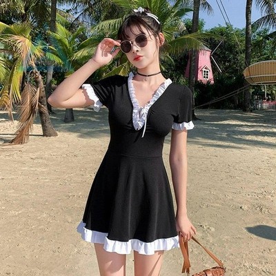 クロス 水着 レディース ビキニ オフショル ワンピース パッド付き 盛れる フレア フリル バッククロス 通販 Lineポイント最大get Lineショッピング