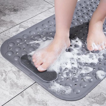 浴室防滑墊家用環保沐浴房踩腳墊隔水防摔地墊衛生間淋浴洗澡浴墊【摩可美家】