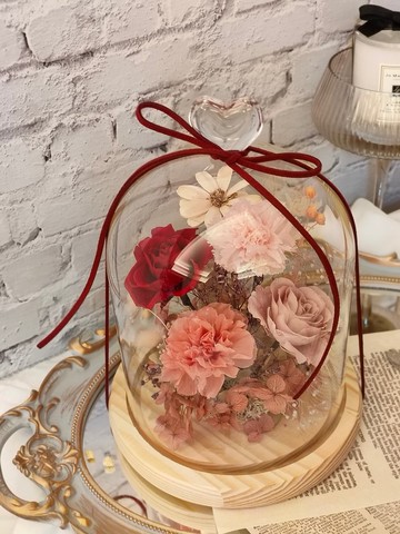 綺思藝想-康乃馨不凋花 玻璃花盅