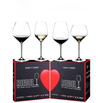 奧地利RIEDEL德國進口赤霞珠葡萄酒杯無鉛水晶高腳紅酒杯禮盒對杯