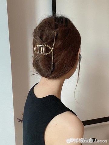 法式氣質竹節發夾后腦勺女抓夾大號金屬發抓鯊魚夾發量多網紅韓國【尾牙特惠】