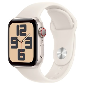 Apple Watch SE 2 鋁金屬運動型錶帶 M~L MXEV3TA/A 原廠保固  44mm  星光色  GPS