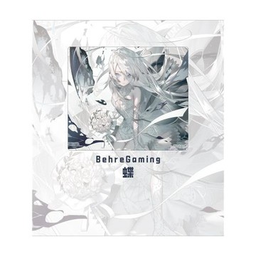BehreGaming【蝶】微蝕刻涂層鋼化玻璃鼠標墊電競游戲FPS專用大號