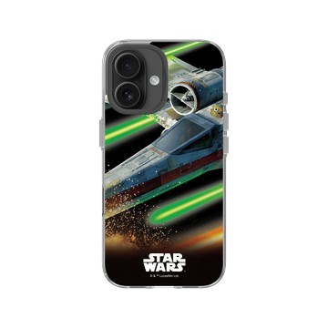 iPhone 16 Clear Case（相機按鈕） 透明 - 迪士尼-星際大戰 Star Wars - X翼戰機