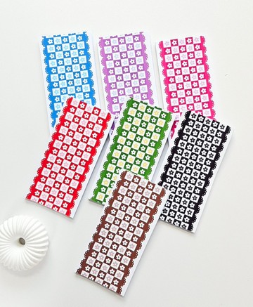 碎花格紋蕾絲裝飾