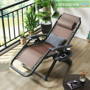 午休椅 摺疊躺椅【免安裝】懶人椅 休閒椅 折疊椅 涼椅 午休折疊椅子辦公室午睡躺椅老人陽臺靠背懶人休閑沙灘便攜休閑椅