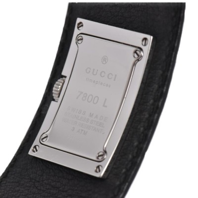 ☆良品【GUCCI】グッチ 7800L YA078506 SS/レザー クォーツ