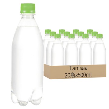 Tamsaa 無標籤青蘋果風味氣泡水 500ml  20瓶