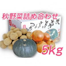 富良野野菜 5kgセット(じゃがいも・玉ねぎ・かぼちゃ)