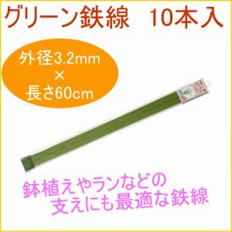 グリーン鉄線 60cm 10本入 観葉植物 家庭用 栽培 支柱 鉢植え 鉢植 プランター 簡単 手軽 便利 通販 Lineポイント最大1 0 Get Lineショッピング