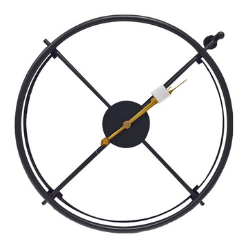 iINDOORS 簡約設計時鐘 - 啞黑金針  50cm  曜黑金針