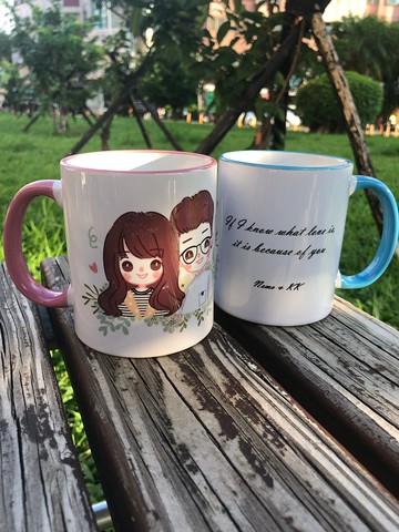 最懂我的你 閨密手繪Q版馬克杯 杯子訂製 紀念禮物 客製化馬克杯