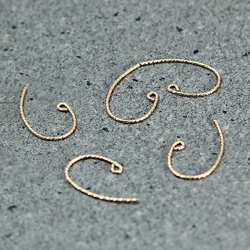 14k包金性亮花款耳配手工diy制作掛珠子耳配件材料