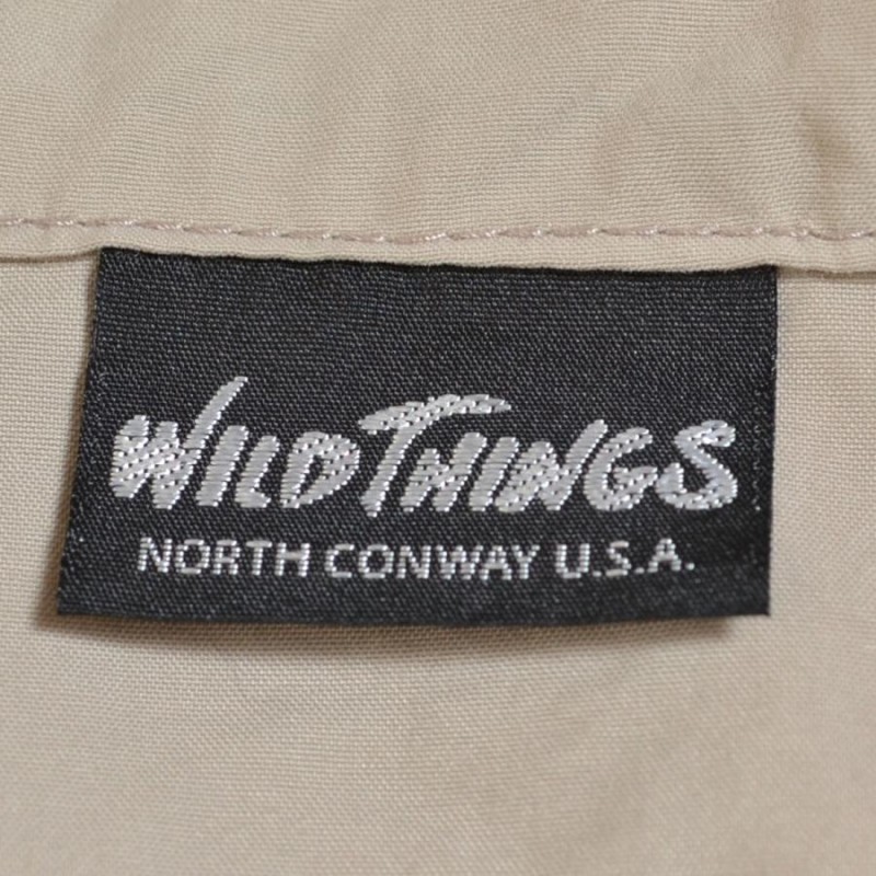 ○361179 未使用品 WILD THINGS ○HOODED JACKET ナイロンパーカー フーデッドジャケット 撥水 WT17003N サイズM  メンズ ベージュ | LINEショッピング