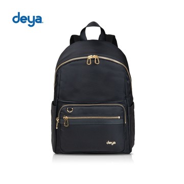 【新款】deya posh 輕盈時尚後背包-黑色