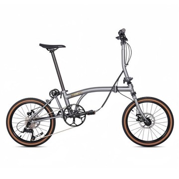 Litepro 20 英寸 9 速折疊自行車鋁合金車架 53T CNC Crankset 便攜式折疊城市自行車