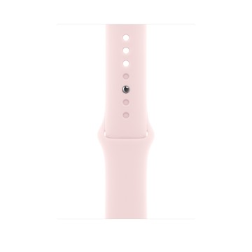 Apple 45 公釐淡粉色運動型錶帶 - M/L
