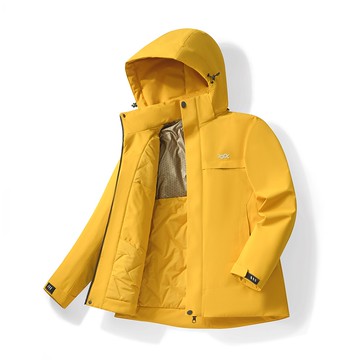 石墨烯極暖衝鋒衣3.0(曙光黃 中性M-5XL)