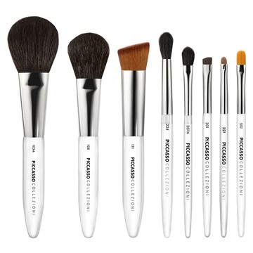 PICCASSO 畢卡索 Collezioni 化妝刷具8件組 入門推薦  白色  1組