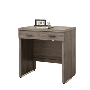 【MUNA 家居】662型2.7尺二抽書桌(共三色)古橡色