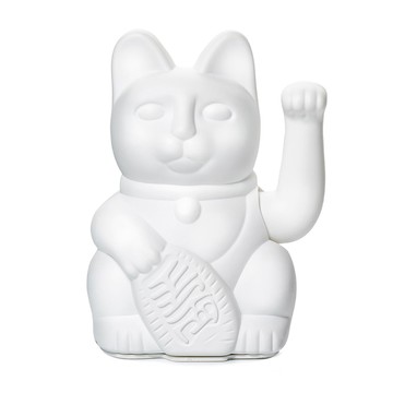 DONKEY 招財貓 幸運繽紛招財貓-白 約10.5*15cm (DK016)