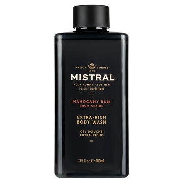 Mistral 2合1洗髮沐浴露 桃花心木蘭姆酒 400ml 男士推薦  1瓶