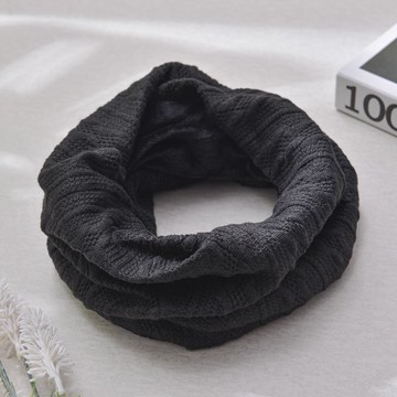 YABY 8字扭圍脖扭帽-黑