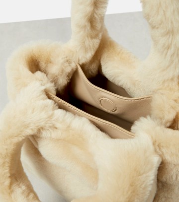 Prada Mini shearling tote bag